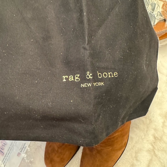 Rag & Bone Boots Hazel Brown Suede Booties New Without Box Size 7.5 and 8 Women - Picture 7 of 14